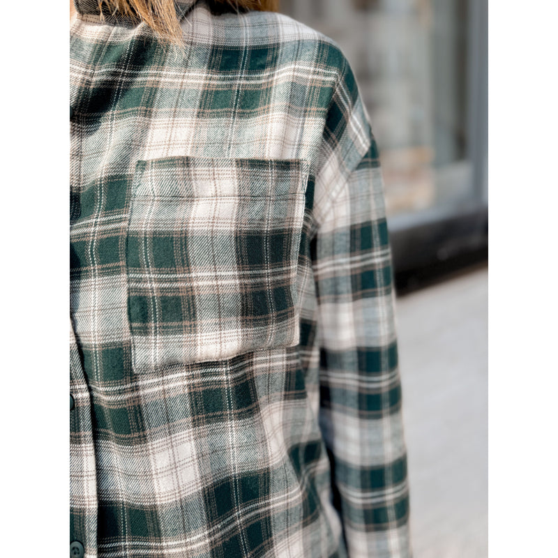 River Plaid Button Up | Garland Green