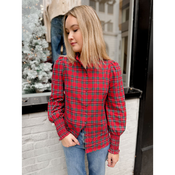 Ari Tartan Plaid Top