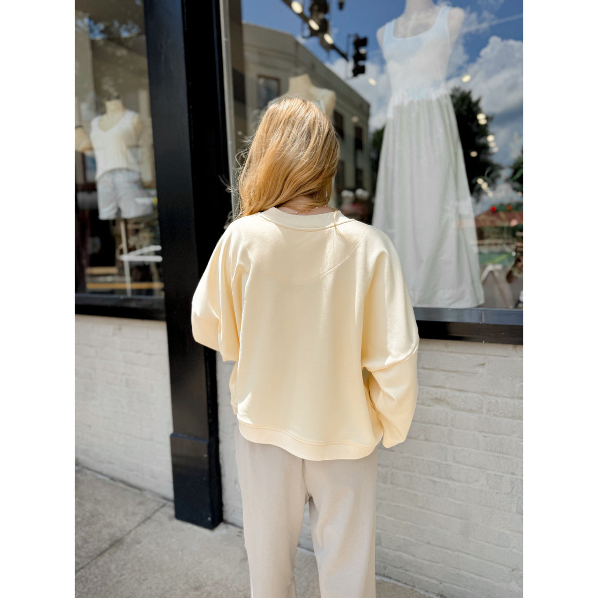 Julie Crewneck | Butter - Joanna A. Boutique