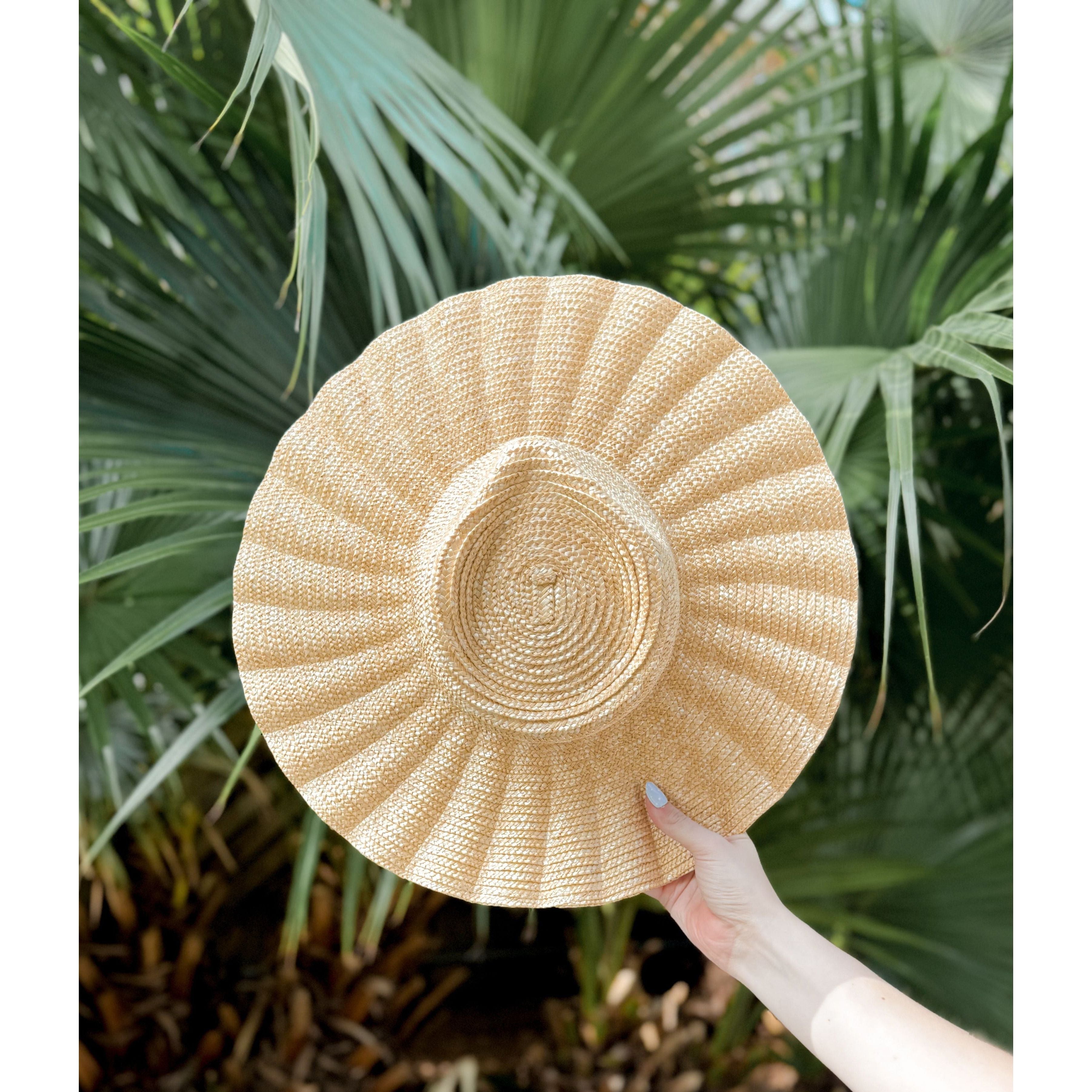 Nalu Wide Brim Straw Hat | Natural - Joanna A. Boutique