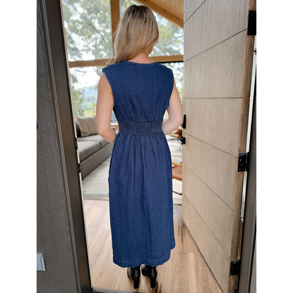Maude Denim Midi Dress - Joanna A. Boutique