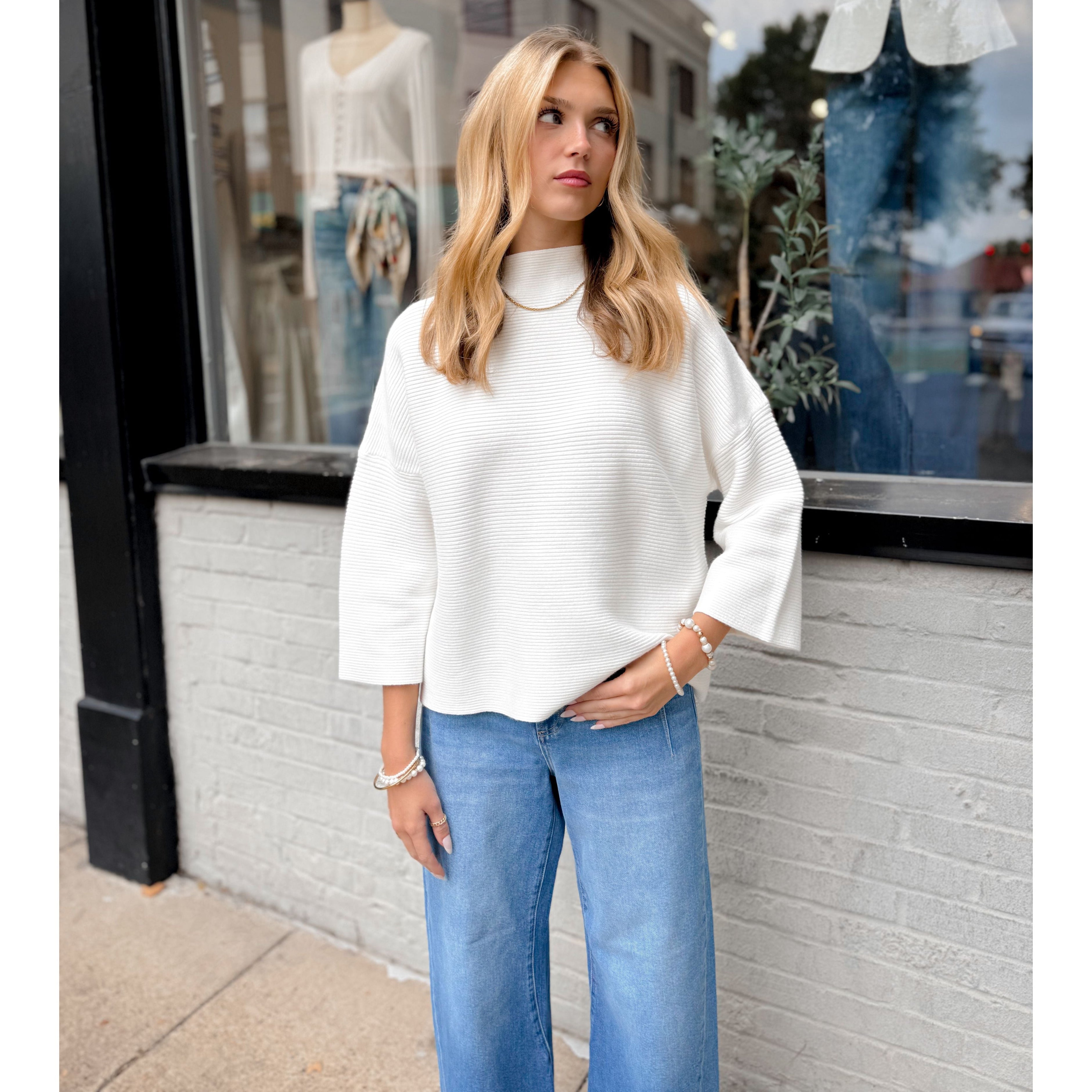 Elise Top | Ivory - Joanna A. Boutique