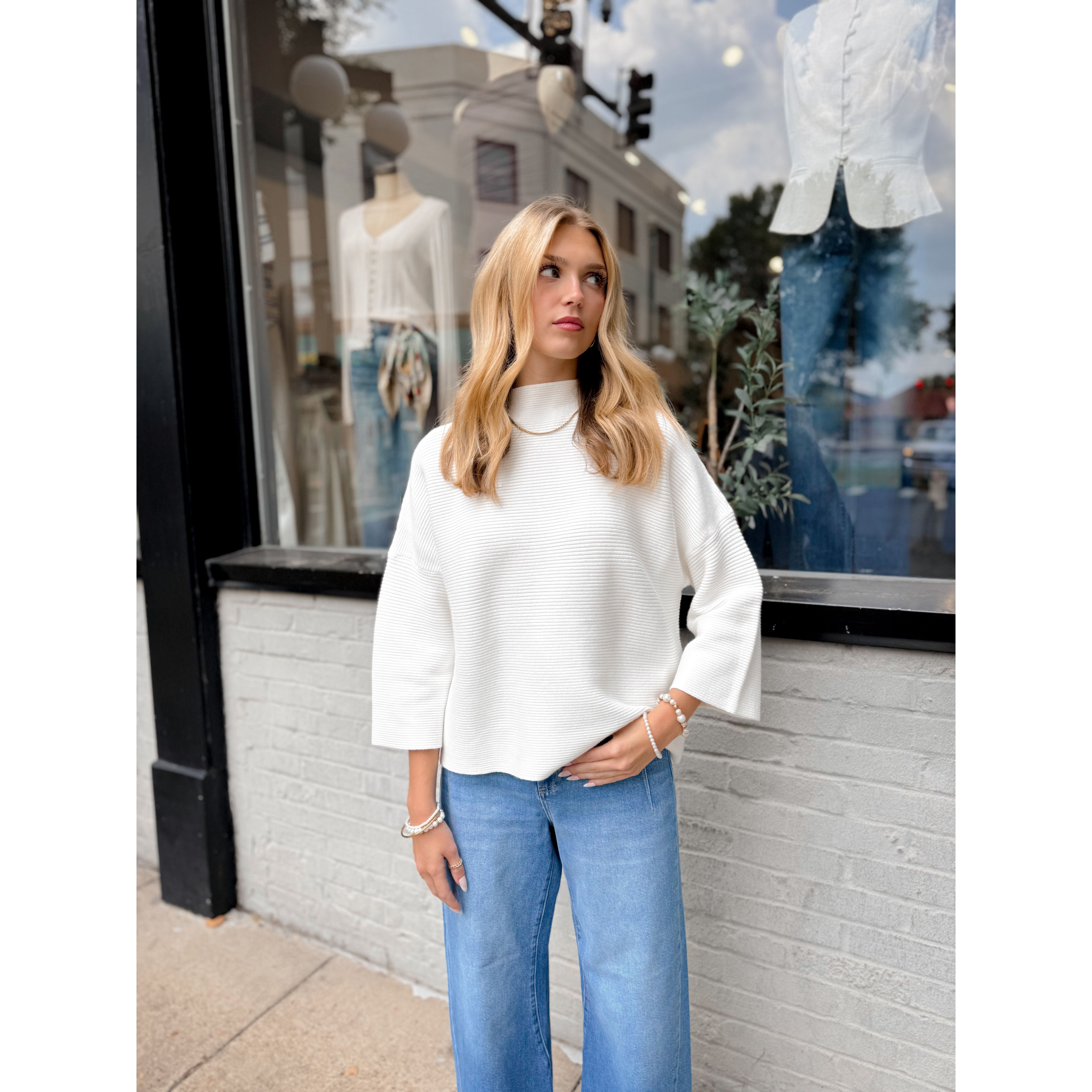 Elise Top | Ivory - Joanna A. Boutique