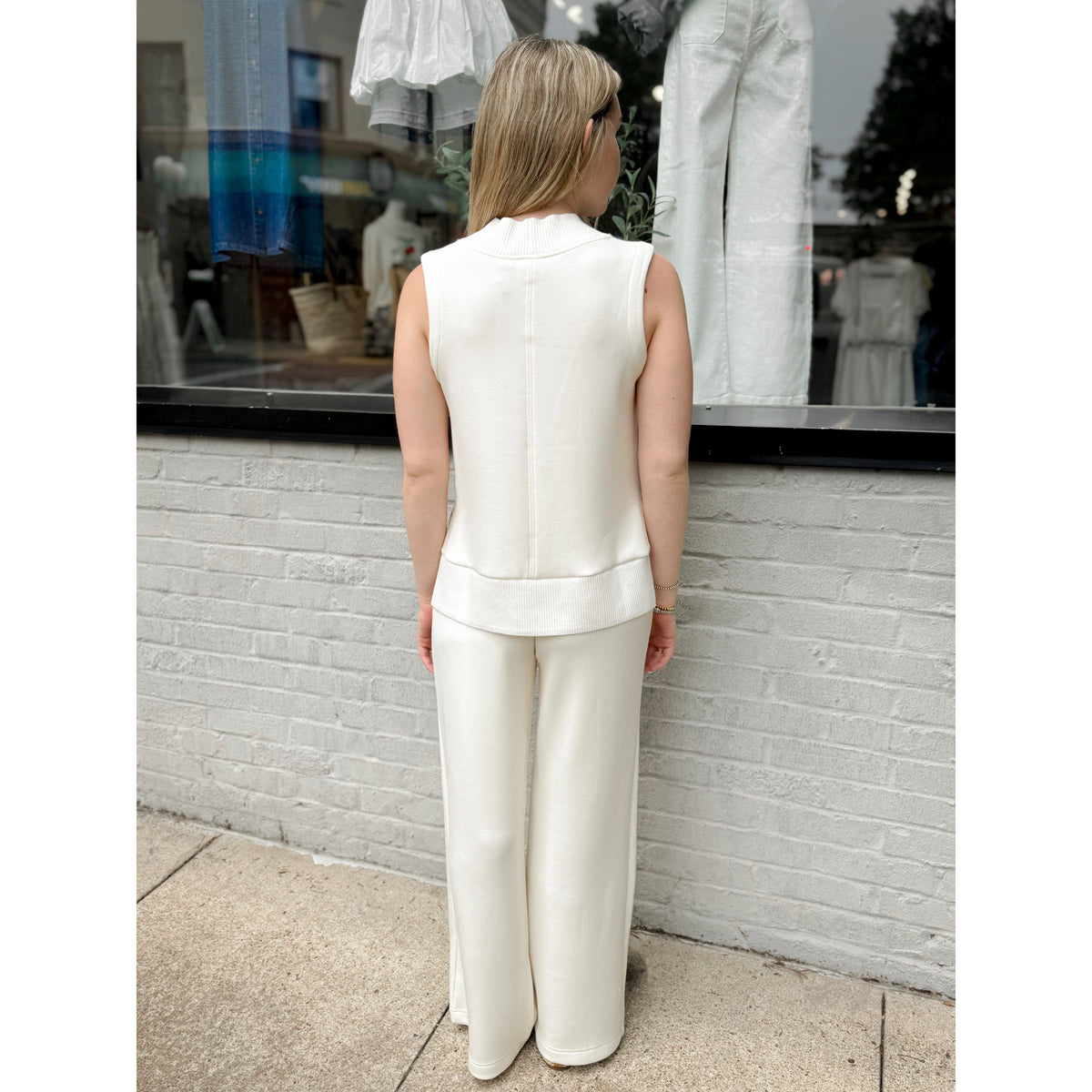 Wide Leg Pant 30 | Pristine - Joanna A. Boutique