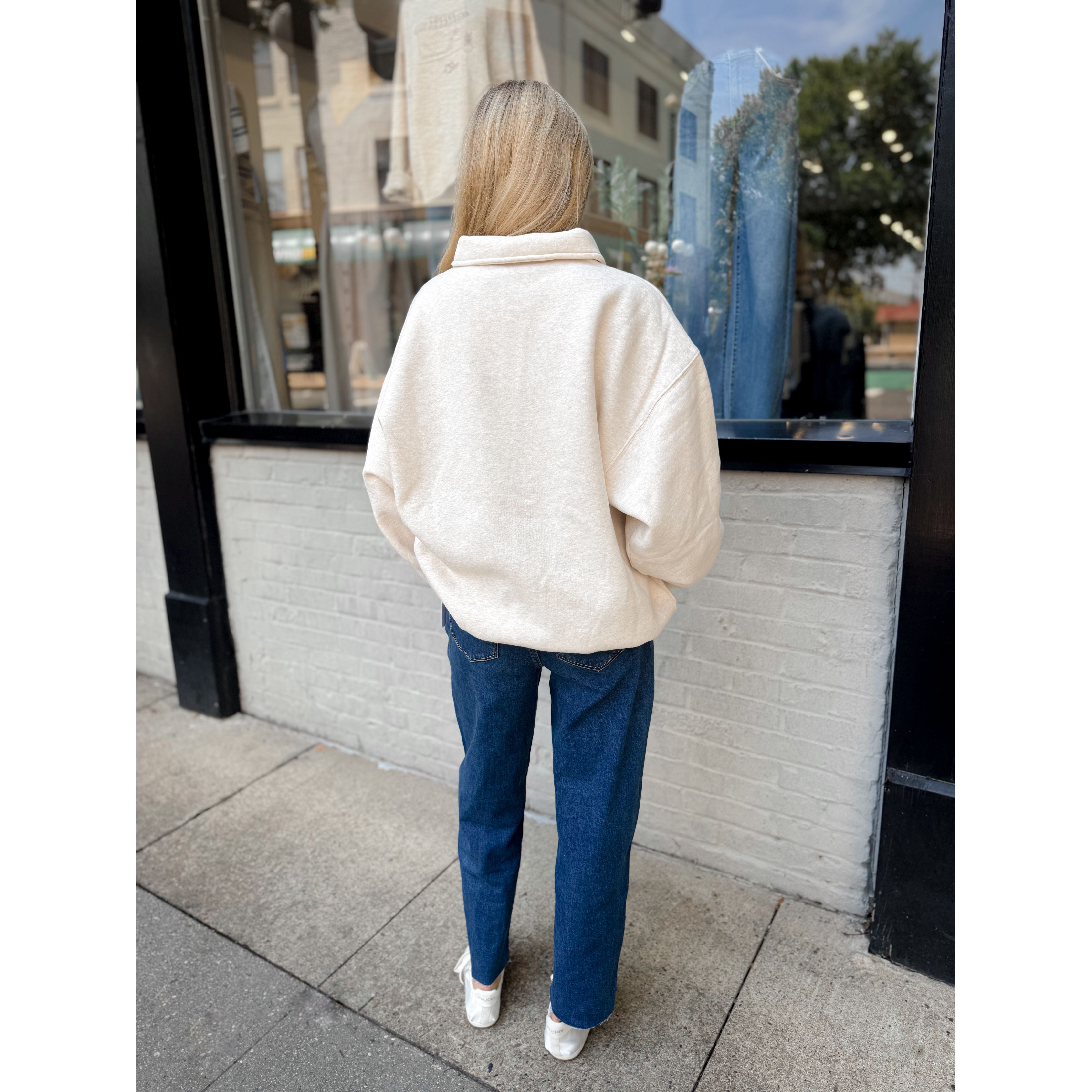 Airport Sweatshirt | Oat - Joanna A. Boutique