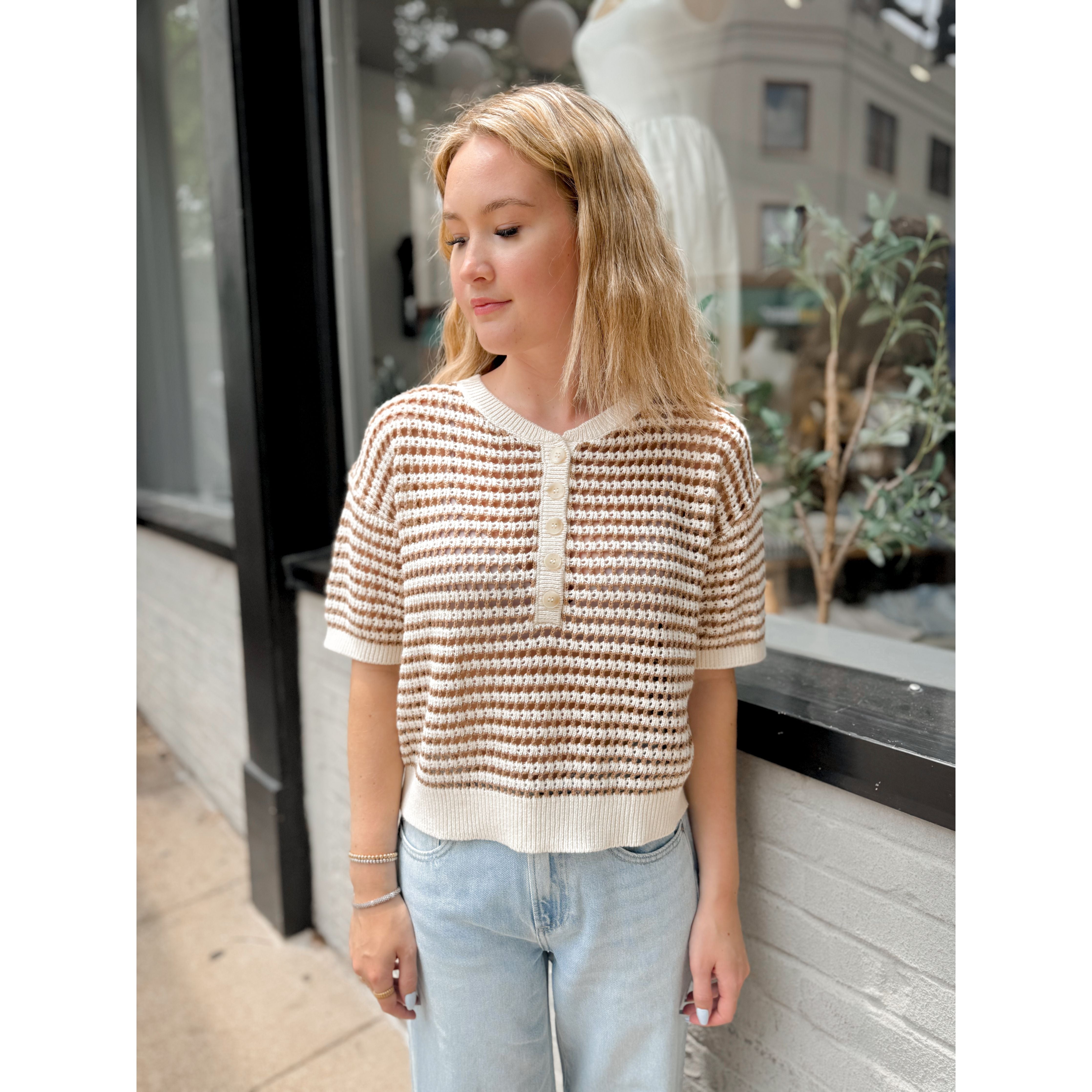 Kylo Striped Sweater - Joanna A. Boutique