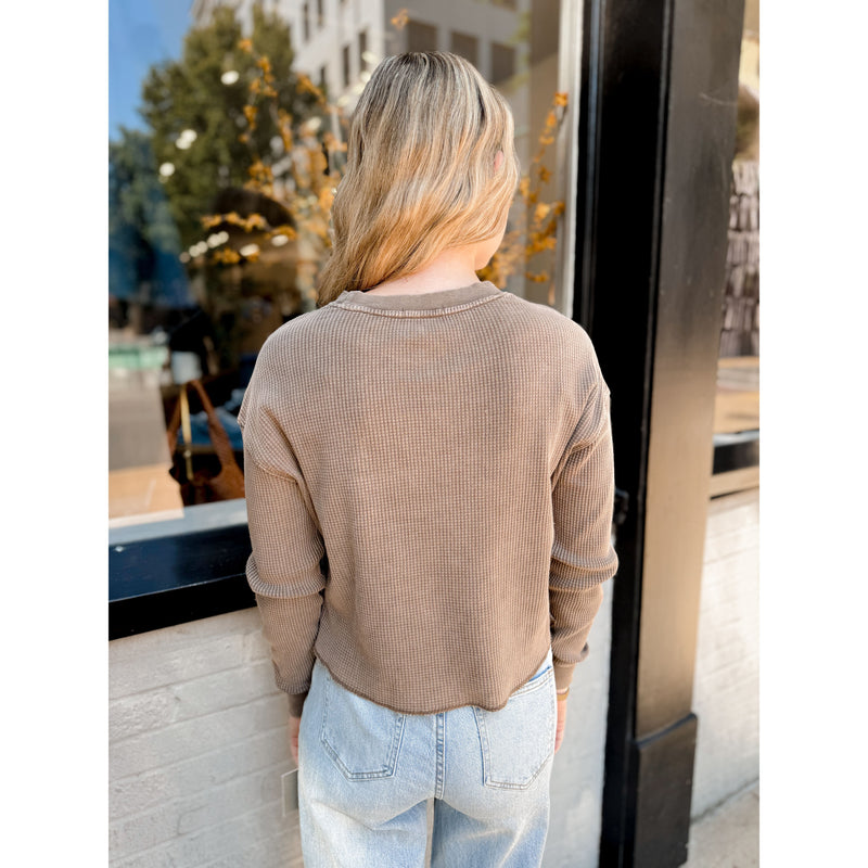 Angel Mini Thermal Top | Suede - Joanna A. Boutique
