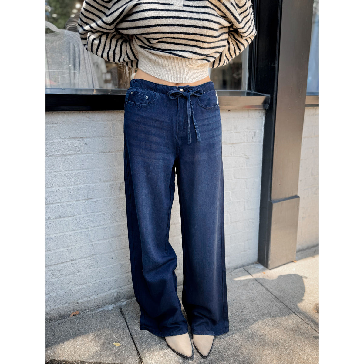 Lounge Denim Pant | Dark Wash - Joanna A. Boutique