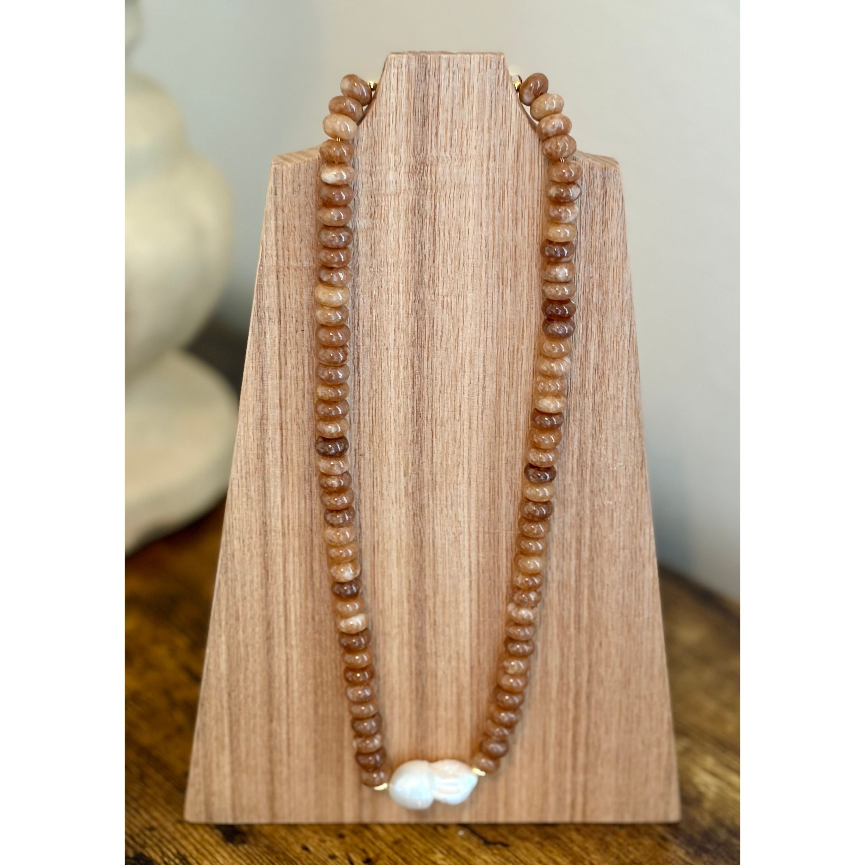 Susie Quartz Beaded Necklace | Toast - Joanna A. Boutique