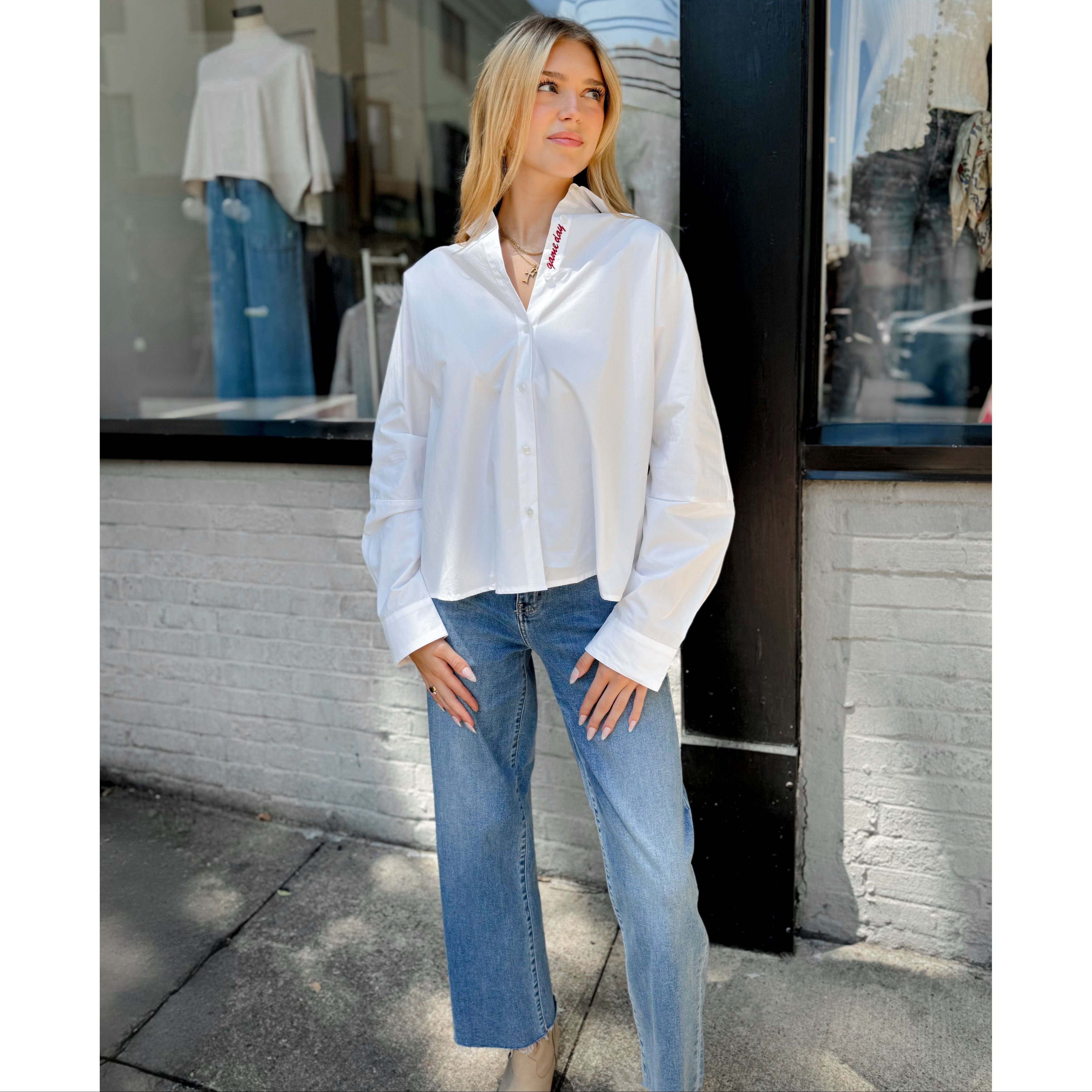Gameday Button Up - Joanna A. Boutique