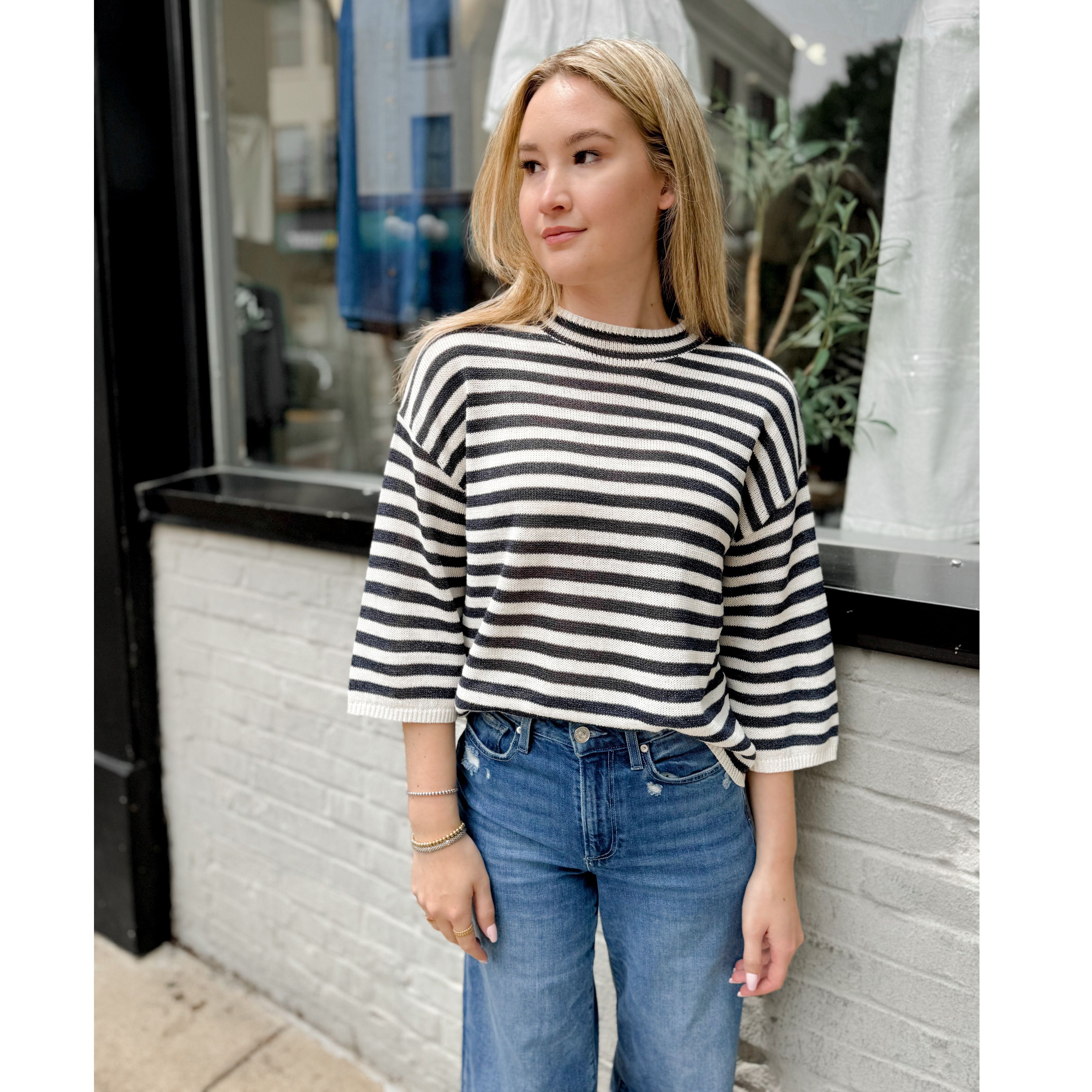 Veneto Mock Top - Joanna A. Boutique