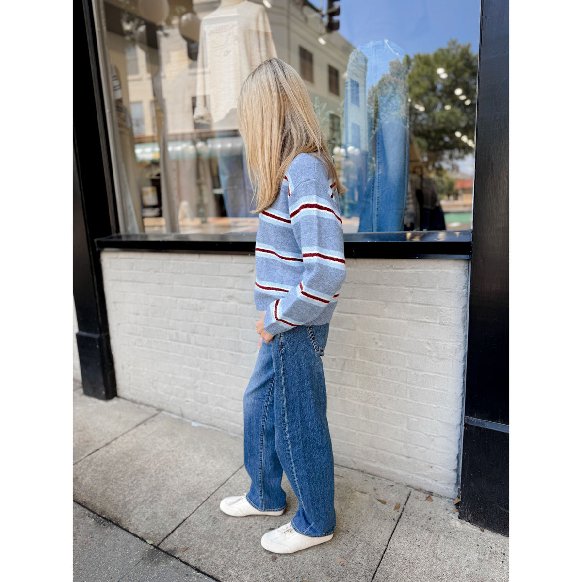 Hudson Stripe Sweater - Joanna A. Boutique