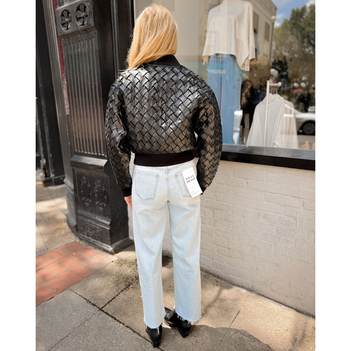 Hutton Woven Bomber Jacket - Joanna A. Boutique
