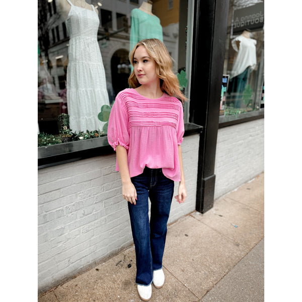 Felicity Gauze Top | Pink - Joanna A. Boutique