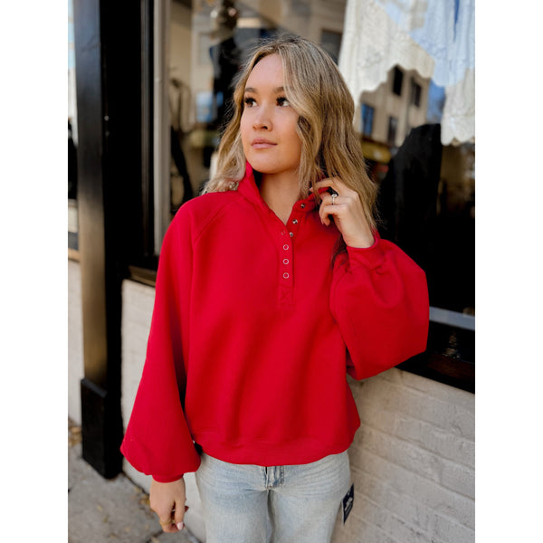 Julie Henley Pullover | Cherry