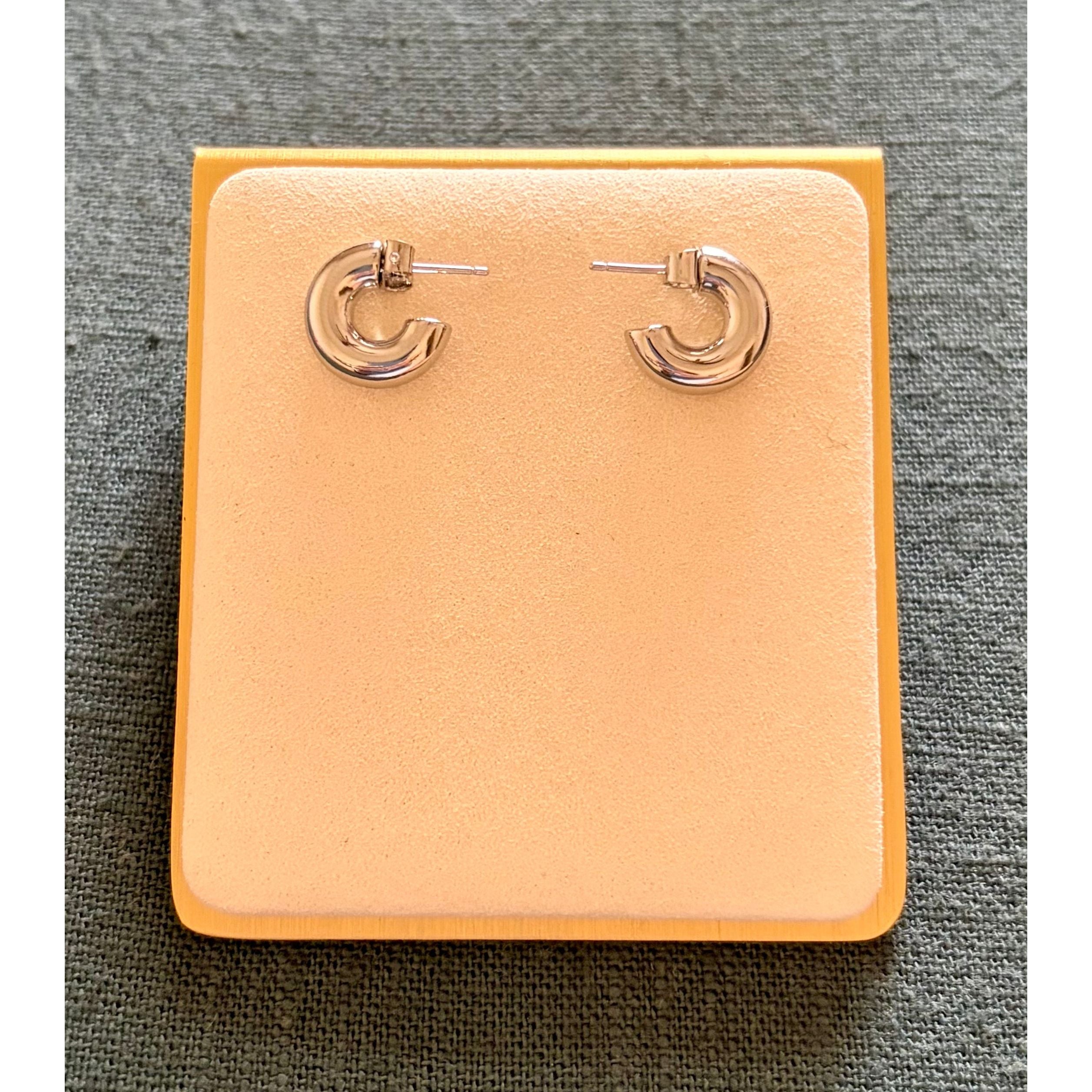 Carrie Bubble Mini Hoops | Silver - Joanna A. Boutique