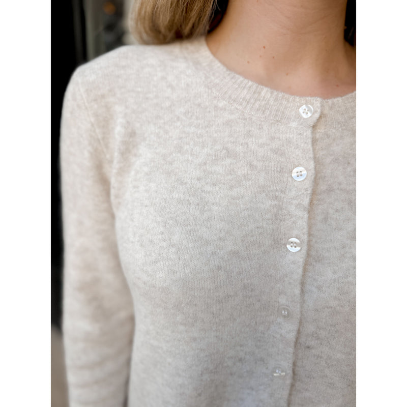 Medina Cardigan | Light Oatmeal Heather