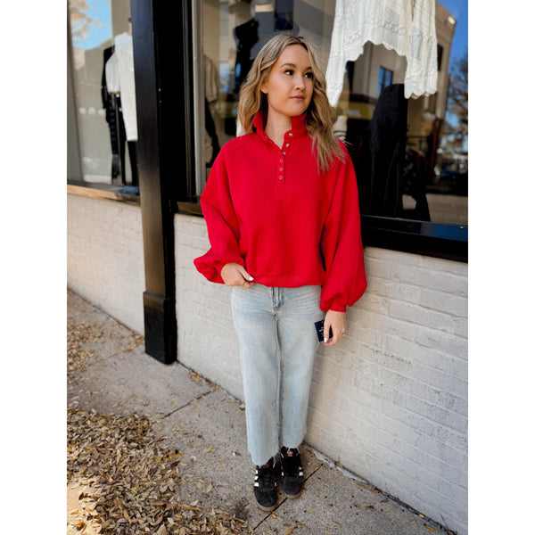 Julie Henley Pullover | Cherry