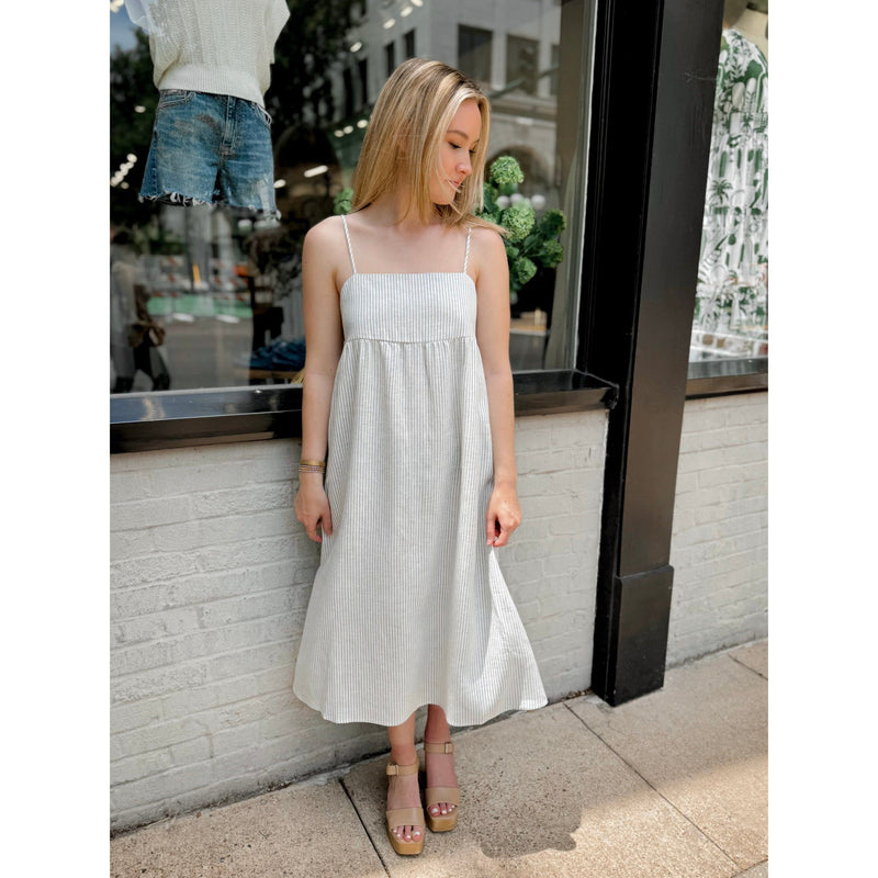 Shea Striped Midi Dress