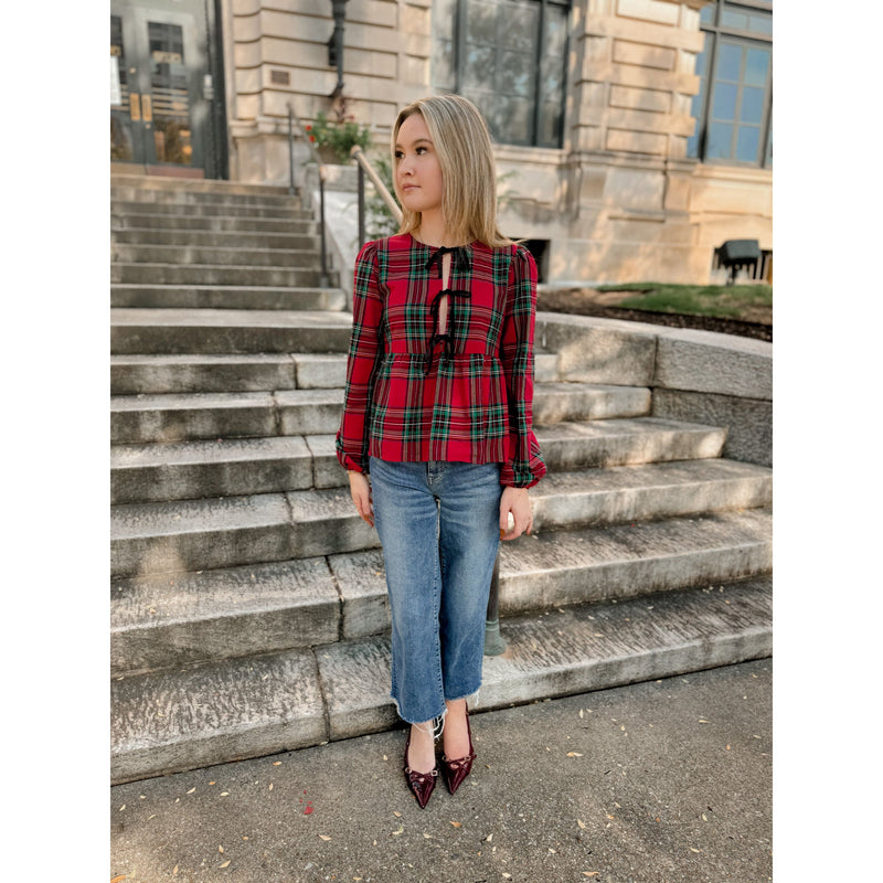 Holley Tartan Plaid Top