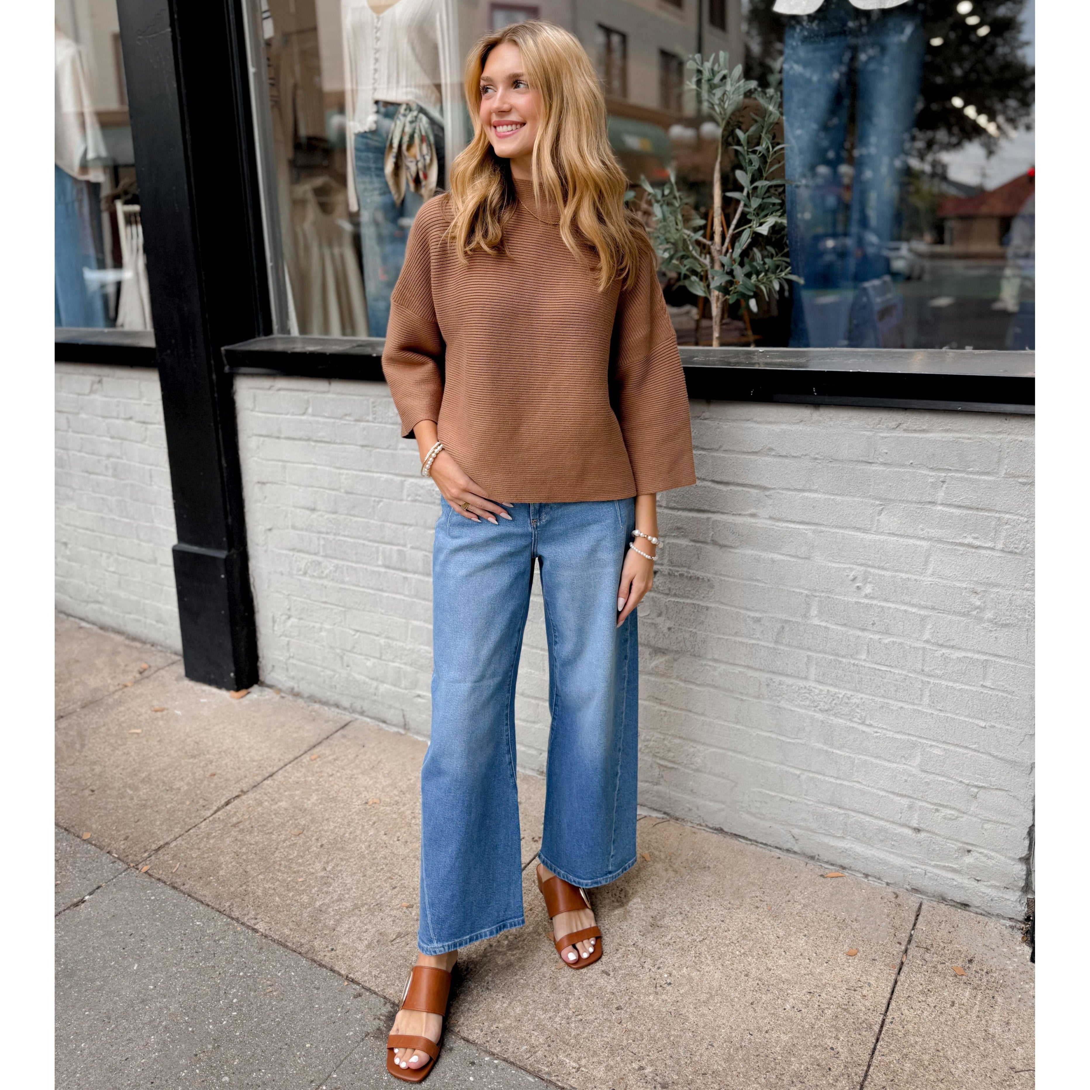 Elise Top | Camel - Joanna A. Boutique