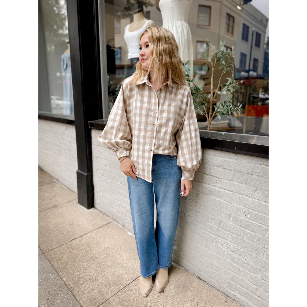 Weekend Gingham Top - Joanna A. Boutique