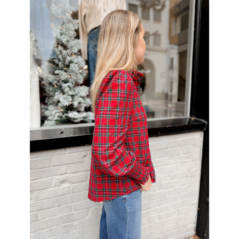 Ari Tartan Plaid Top