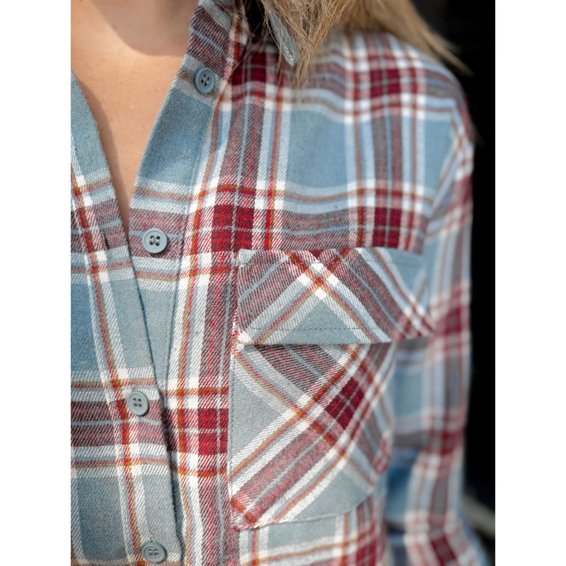 Flannel Cure Button Up - Joanna A. Boutique