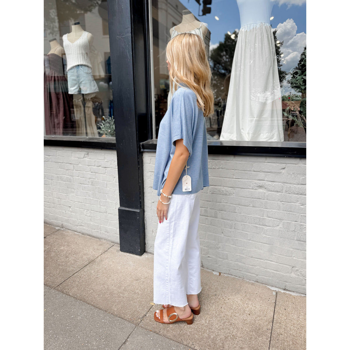 Caroline Top | Denim - Joanna A. Boutique