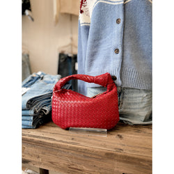 Drew Vegan Leather Bag | Red