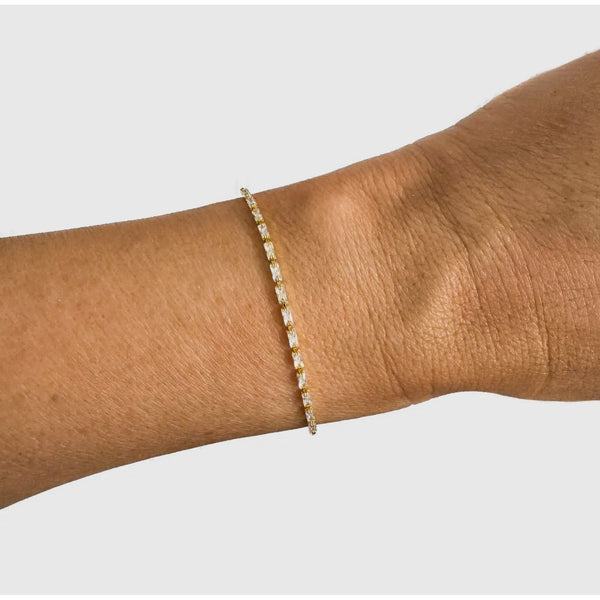 Minnie Baguette 18K Gold Filled Bracelet - Joanna A. Boutique