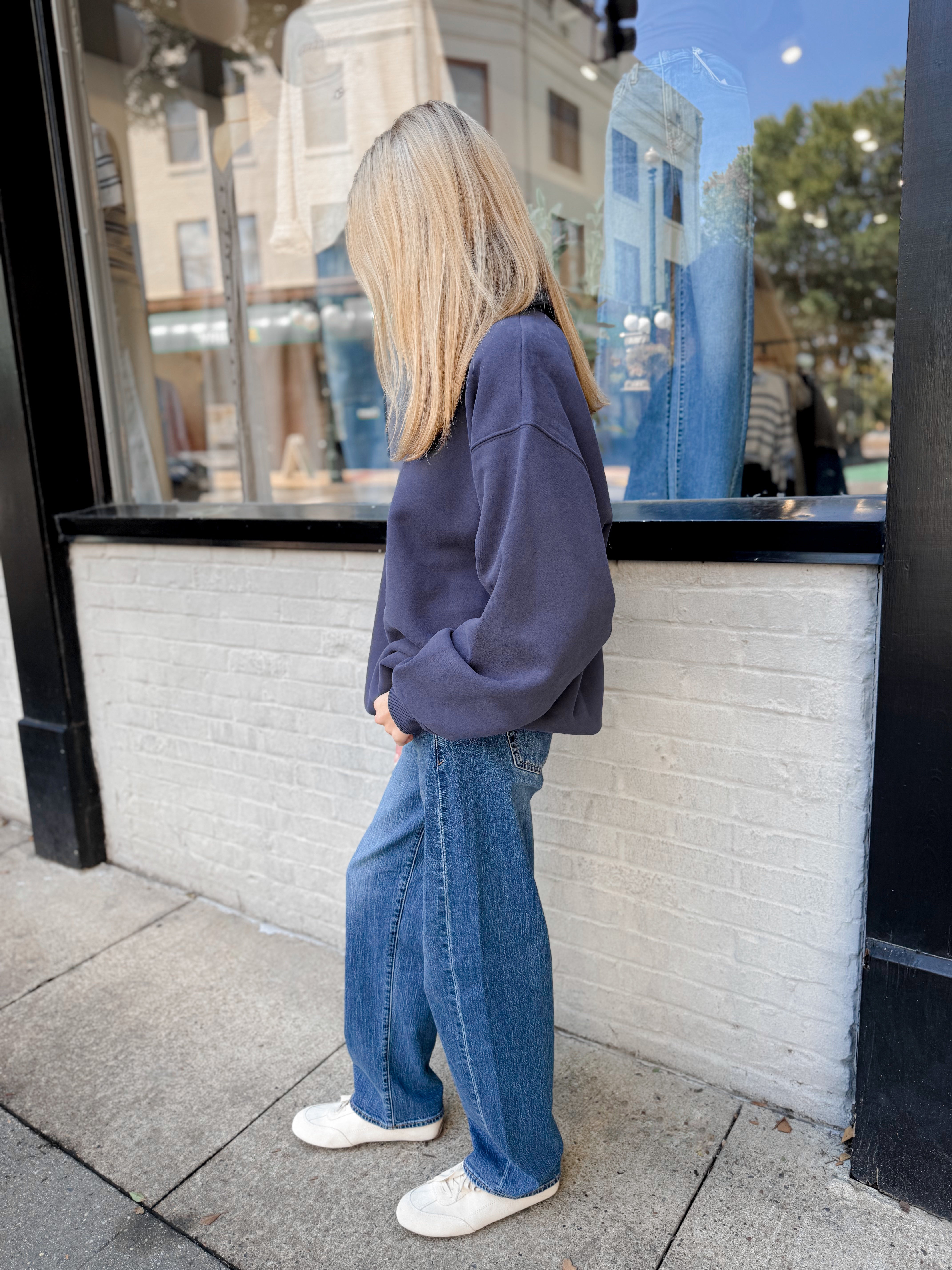 Airport Sweatshirt | Navy