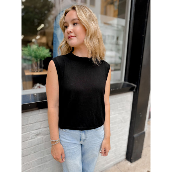 Sophie Cashmere Vest | Black - Joanna A. Boutique