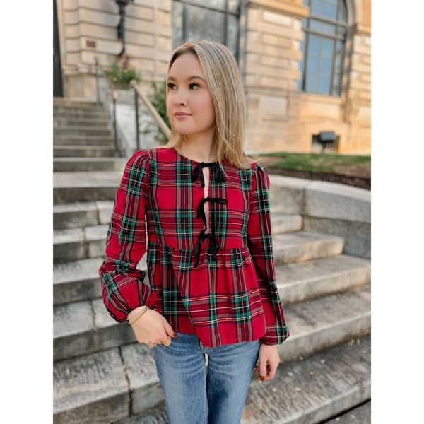 Holley Tartan Plaid Top