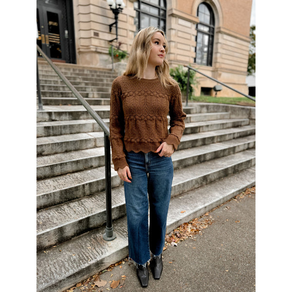 Myra Scalloped Sweater