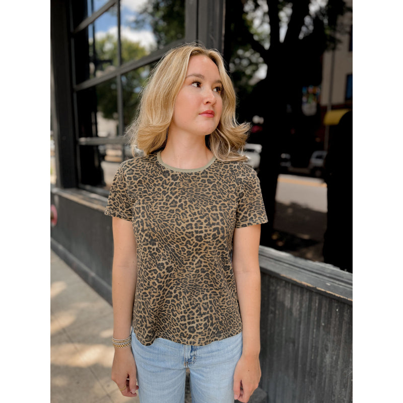 Unity Tee | Vetiver Leopard