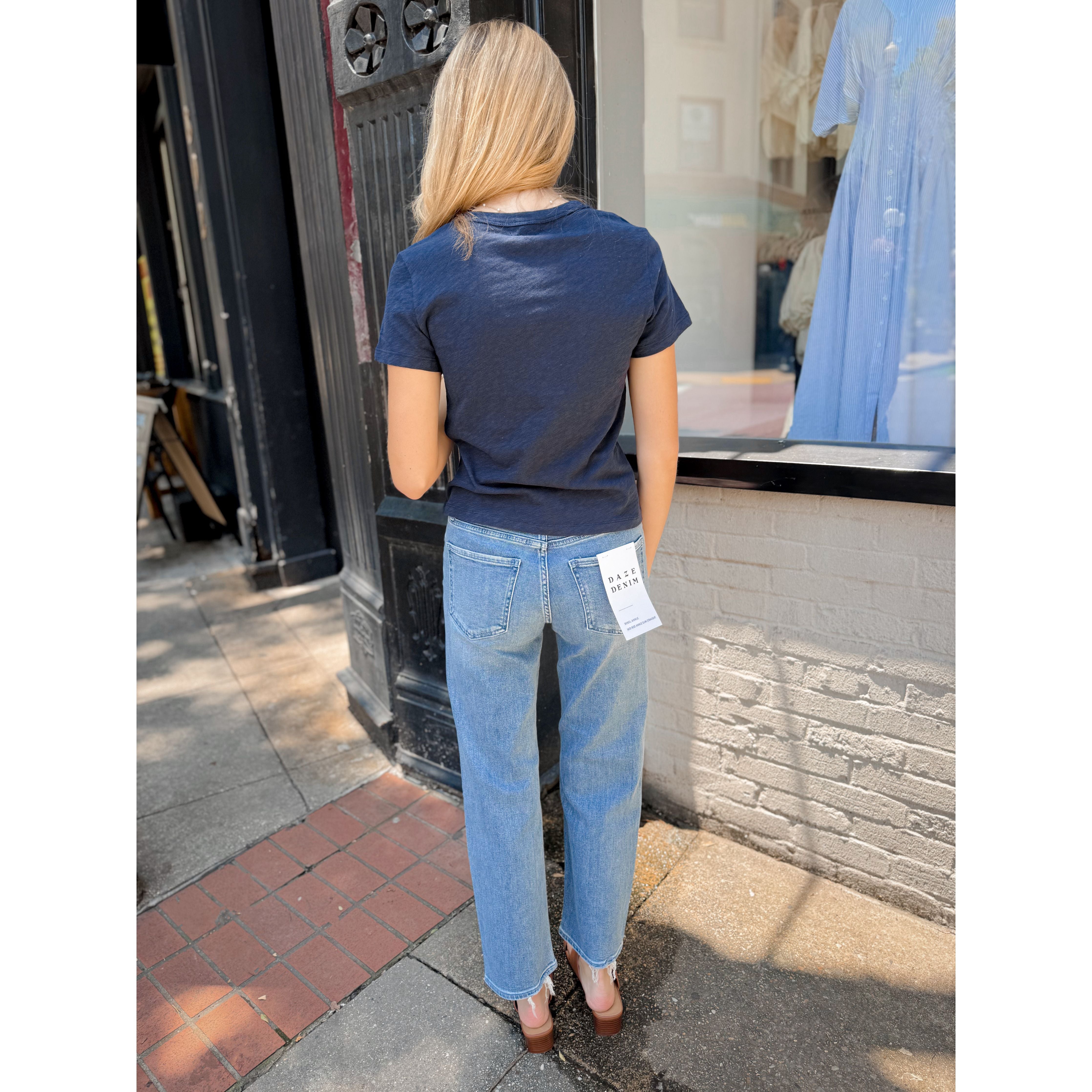 Rebel Slim Straight Jean | Real Deal - Joanna A. Boutique