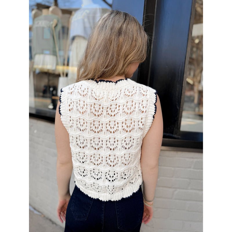 Peyton Scalloped Vest