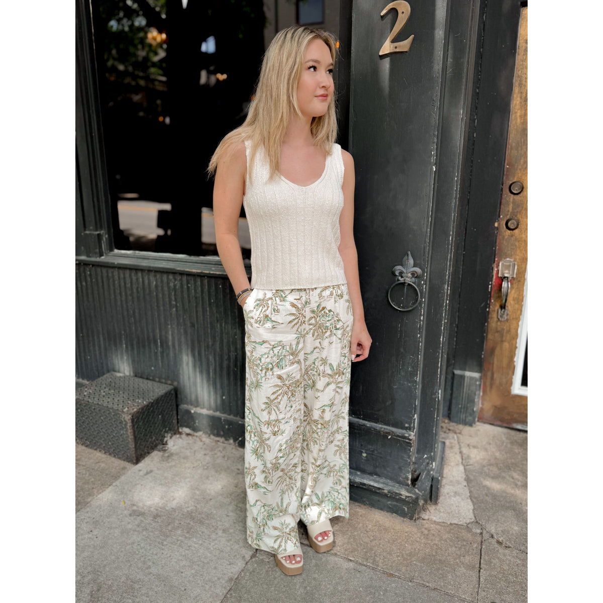 Overlook Tiki Linen Pant - Joanna A. Boutique