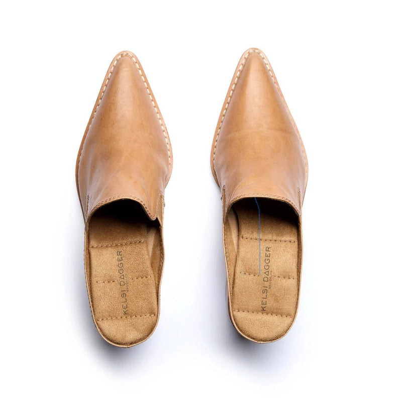 Mason Pointed Toe Mule | Bison - Joanna A. Boutique