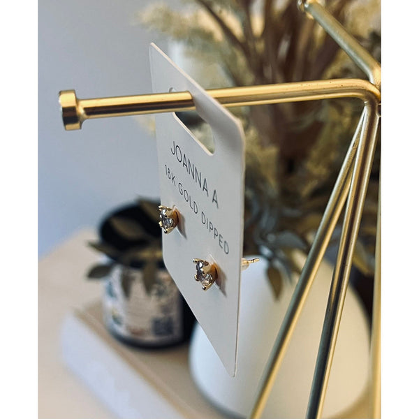 Deidra Diamond Stud Earrings - Joanna A. Boutique