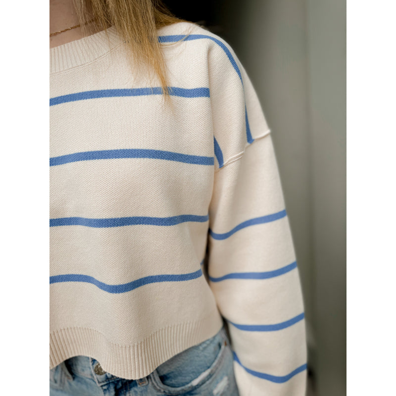 Easy Weekend Sweater | Dusty Blue