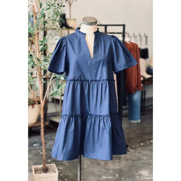 Hazel Mini Dress | Navy - Joanna A. Boutique
