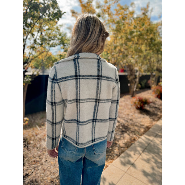 Chelsie Plaid Moto Jacket