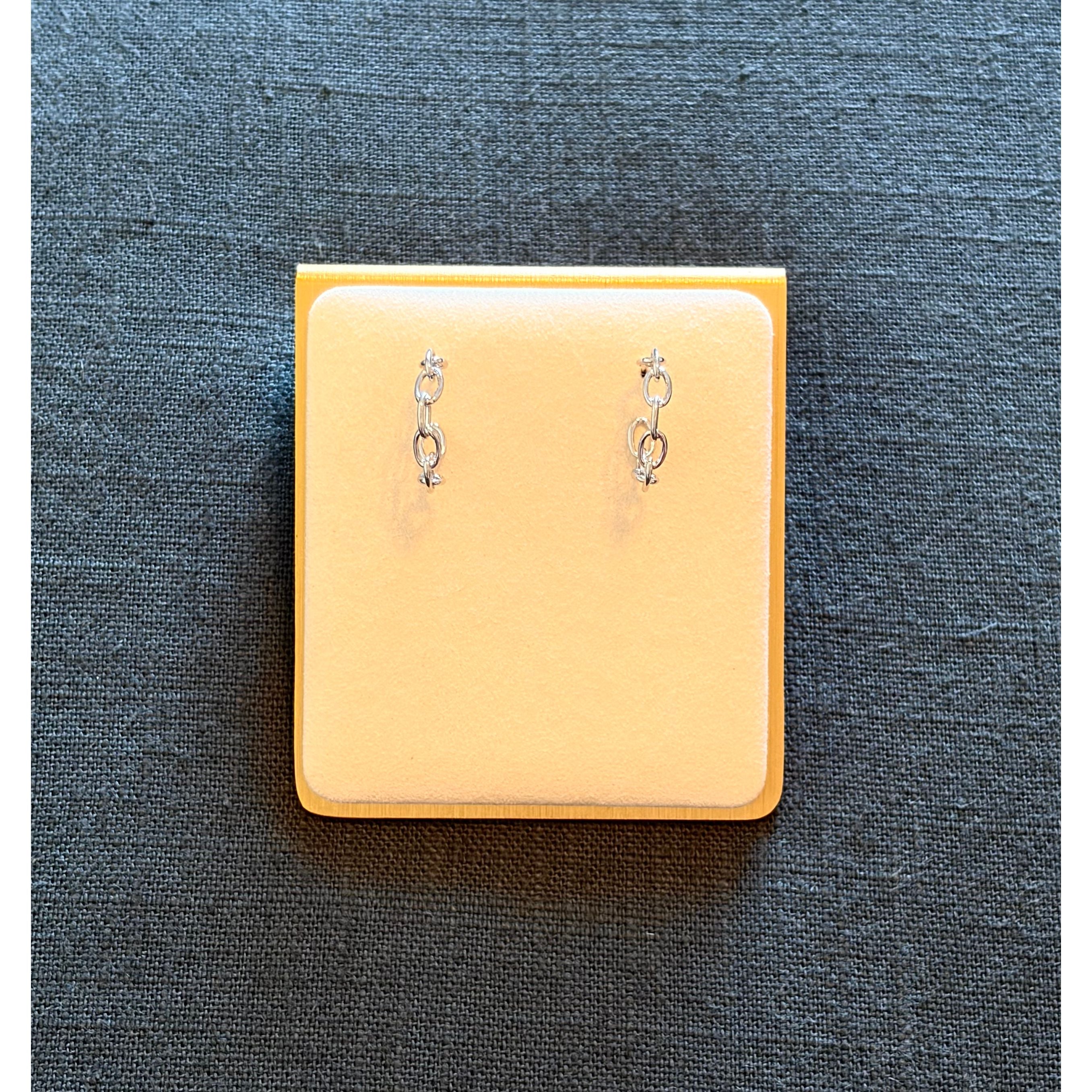 Sherry Link Mini Hoop | Silver - Joanna A. Boutique