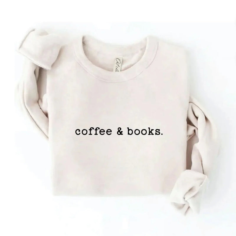 Coffee & Books Crewneck - Joanna A. Boutique