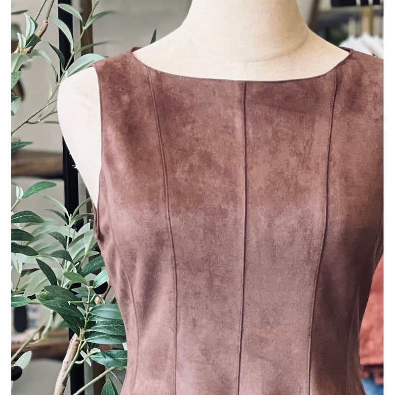 Far West Suede Flare Dress - Joanna A. Boutique