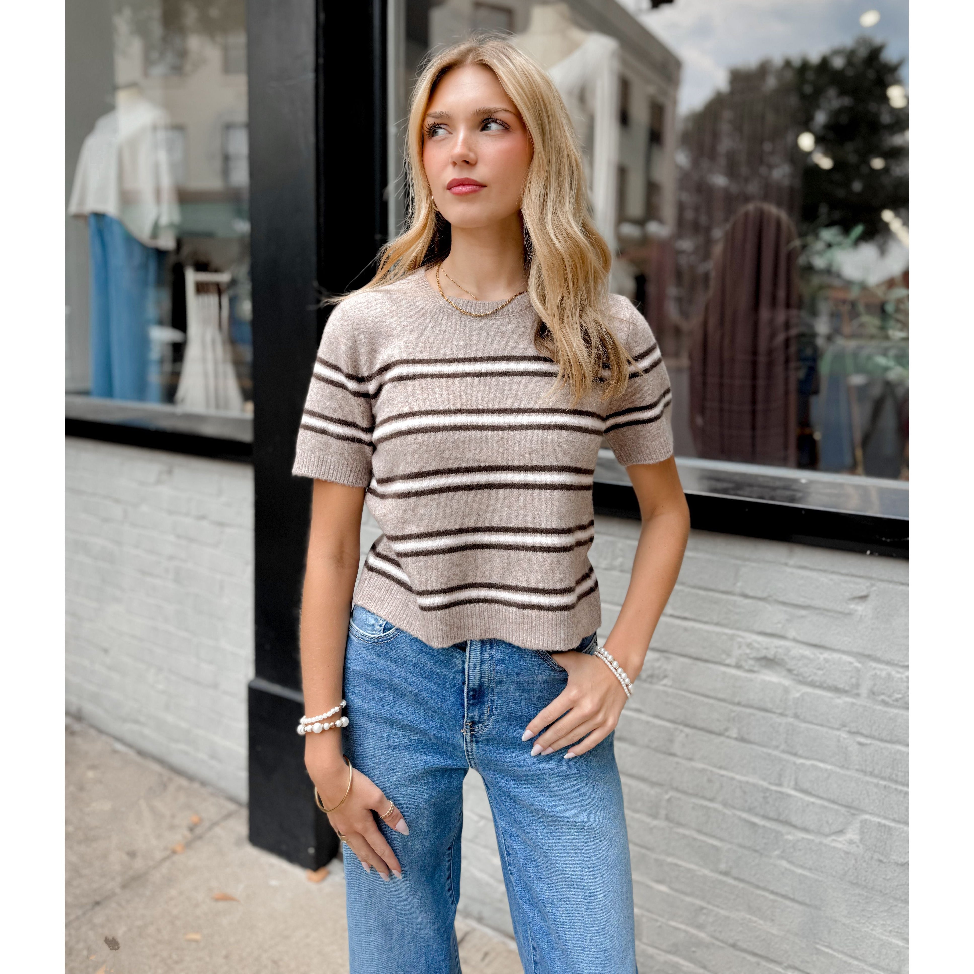 Gatewood Stripe Sweater | Heather Ash - Joanna A. Boutique