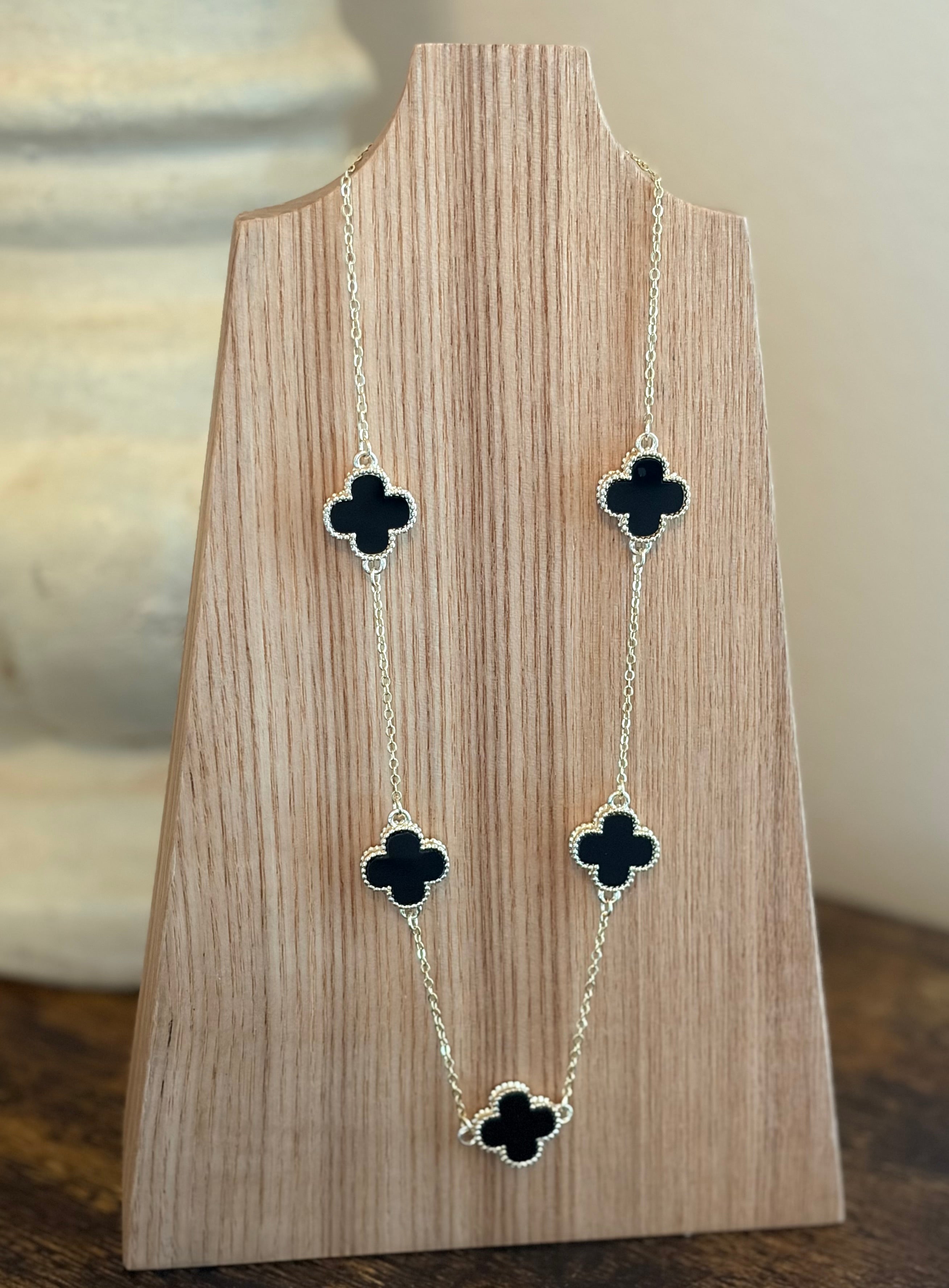 Black Clover Necklace