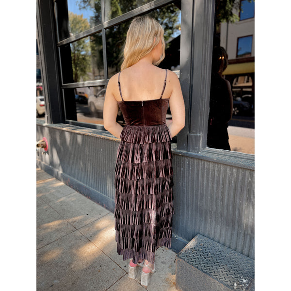 Stassie Velvet Maxi Dress - Joanna A. Boutique